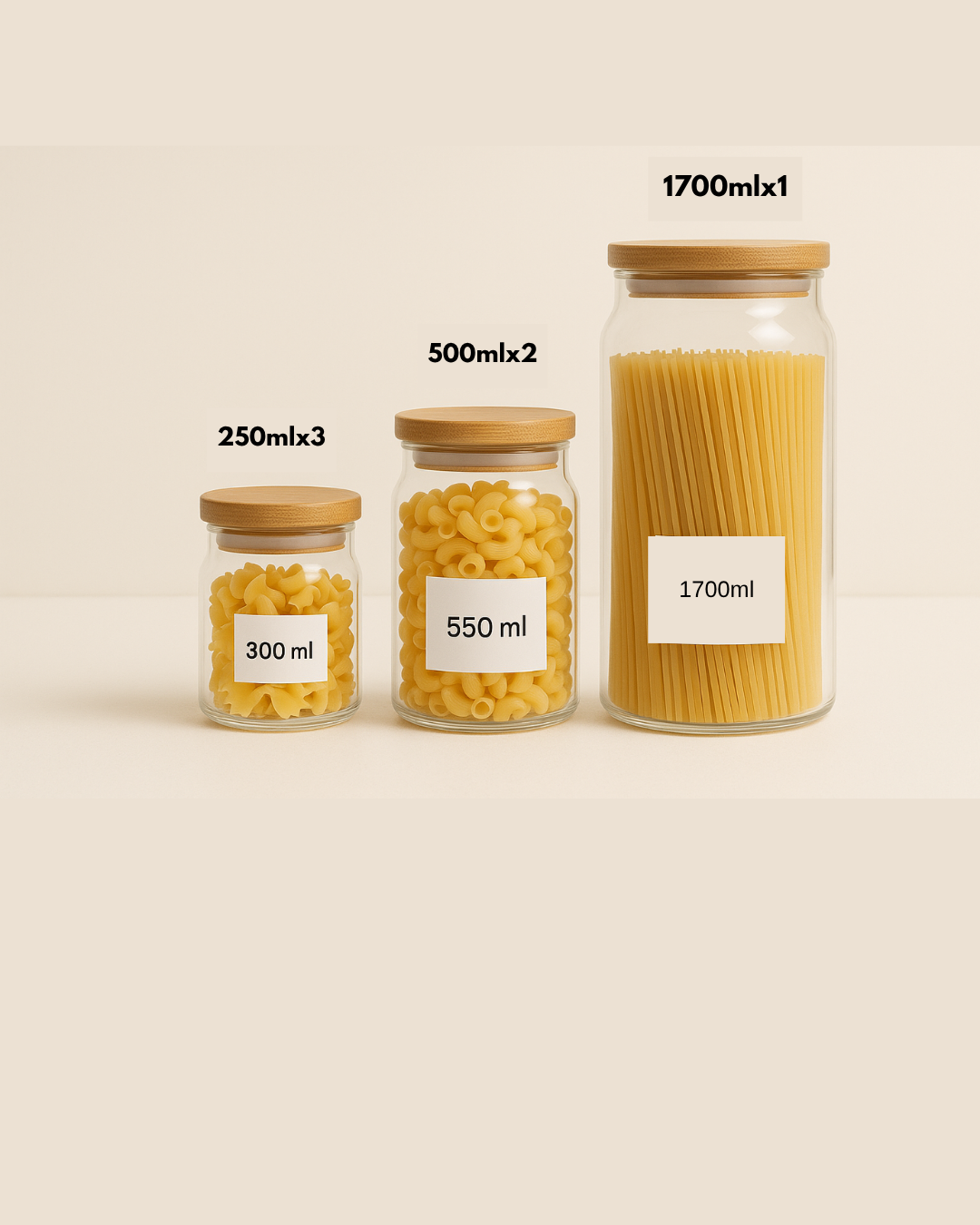 Round Jars Combo Set