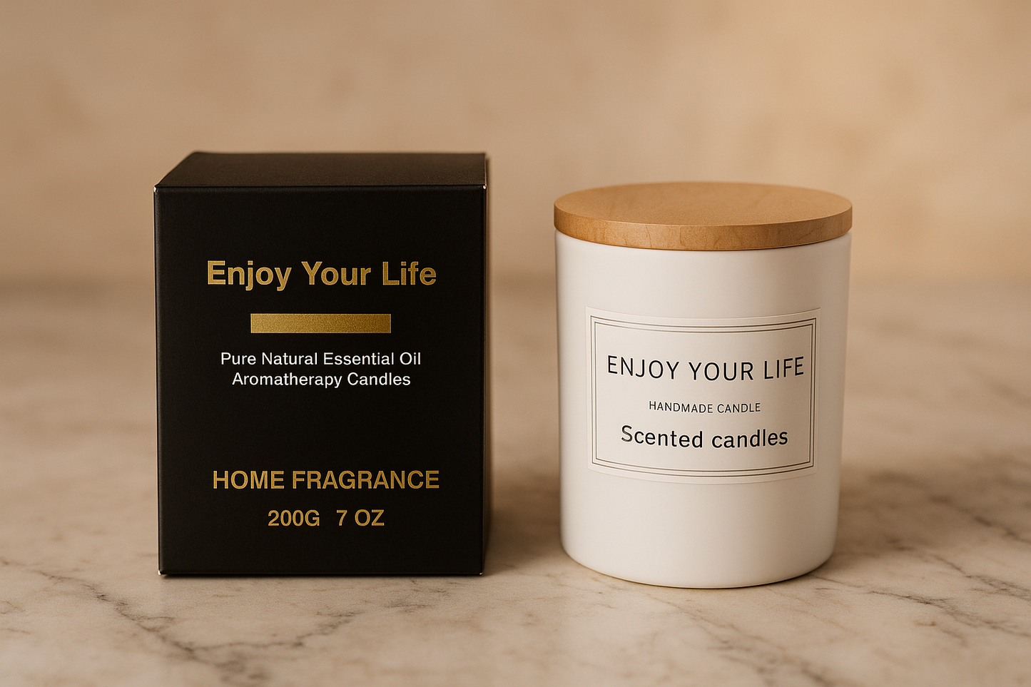 Enjoy Your Life – Natural Aromatherapy Candle (200g)