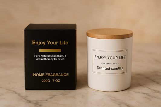Enjoy Your Life – Natural Aromatherapy Candle (200g)