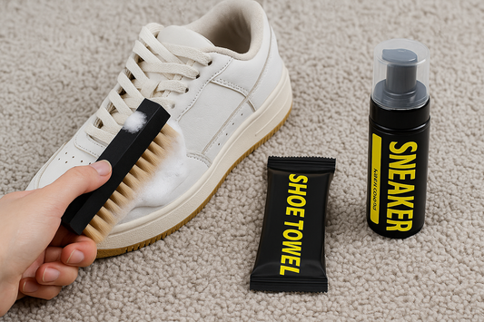 Sneaker Cleaning Kit – Foam Cleaner, Brush & Shoe Towel (3-in-1 Set)